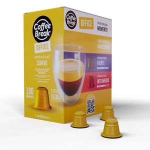 Capsulas Café Coffee Break Compatibles Nespresso x 100u Suave