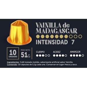 Capsulas Coffee Break Comp Nespresso Platinum Vainilla de Madagascar x 10u