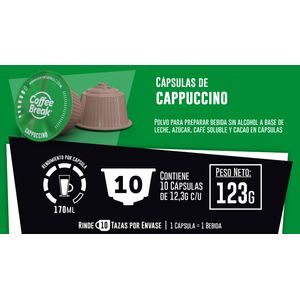 Capsulas Coffee Break Comp Dolce Gusto x 10u Cappuccino