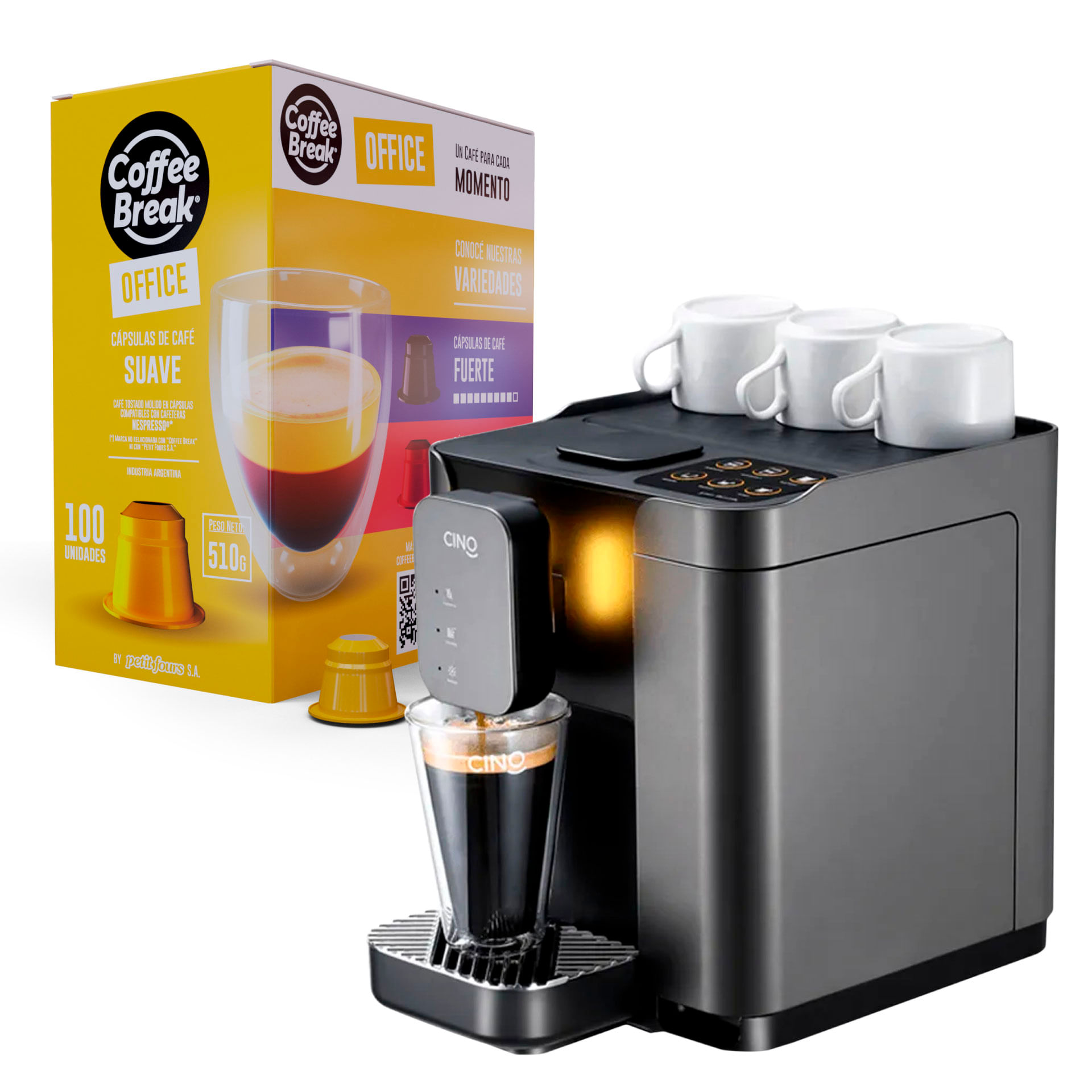 Combos para máquina de café y café expreso para cápsulas K-Cup,  Nespresso/L'OR y café molido, presión de 19 bares, cafetera 4 en 1 para  cápsulas